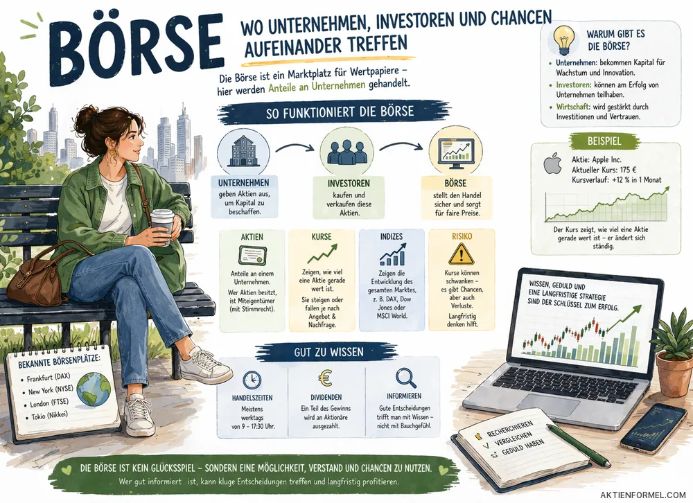 Börse verstehen – warum Aktienkurse steigen, fallen und oft nicht logisch wirken