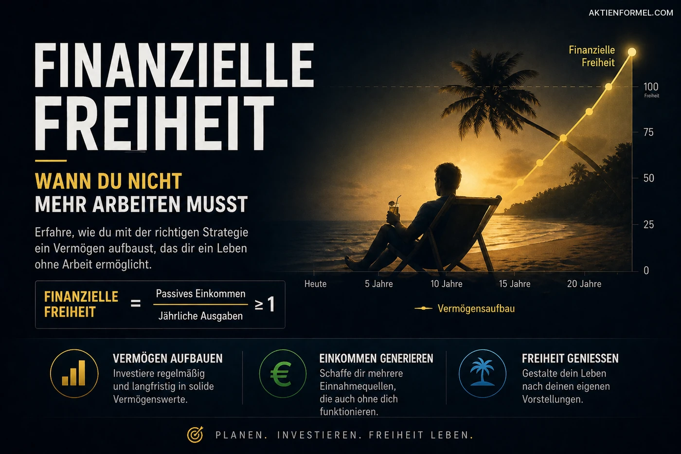 Finanzielle Freiheit: Wann du nicht mehr arbeiten musst