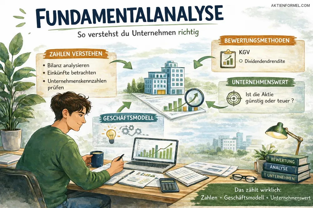 Fundamentalanalyse von Aktien – Unternehmen anhand von Kennzahlen, Cashflow und Bewertung analysieren