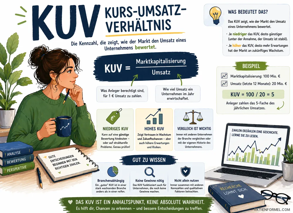KUV einfach erklärt – das Kurs-Umsatz-Verhältnis bei Aktien verstehen