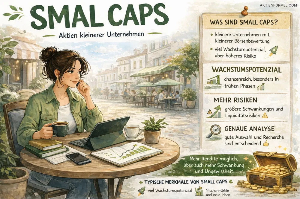 Small Caps Aktien erklärt – kleine Unternehmen mit hohem Wachstumspotenzial und höheren Risiken